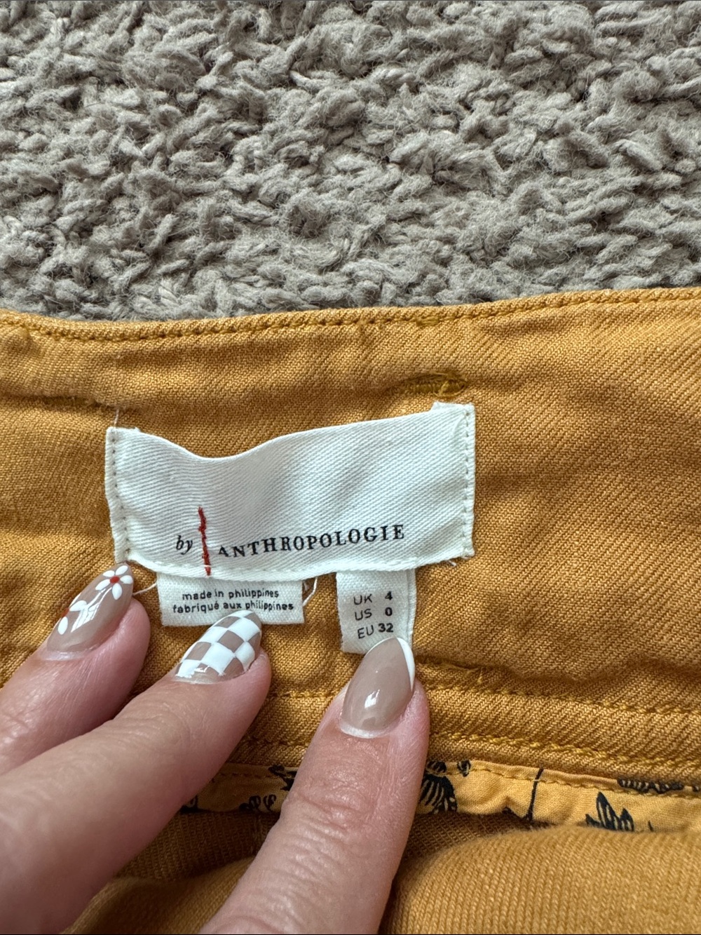 Anthropologie High-Waist Wide Leg Tie Belt Pants - Mustard Yellow - Picture 2 of 6